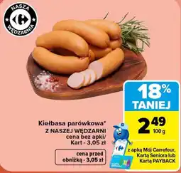 Carrefour Kiełbasa parówkowa z Naszej Wędzarni oferta