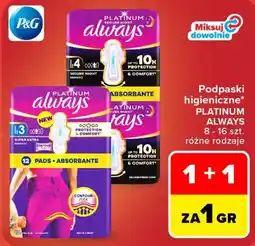 Carrefour Podpaski higieniczne Platinum Always oferta
