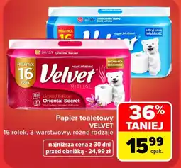 Carrefour Papier toaletowy VELVET oferta