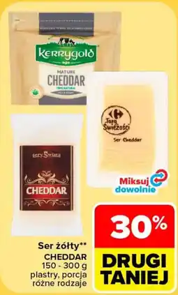 Carrefour Ser żółty CHEDDAR oferta