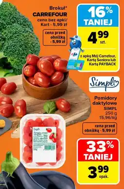 Carrefour Pomidory daktylowe SIMPL oferta
