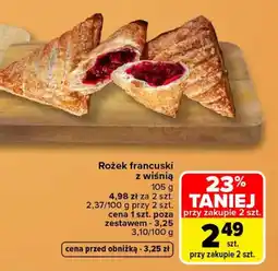Carrefour Rożek francuski z wiśnią oferta