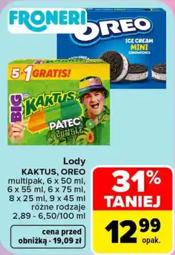 Carrefour Lody Kaktus, Oreo oferta