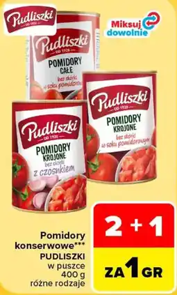 Carrefour Pomidory konserwowe PUDLISZKI oferta
