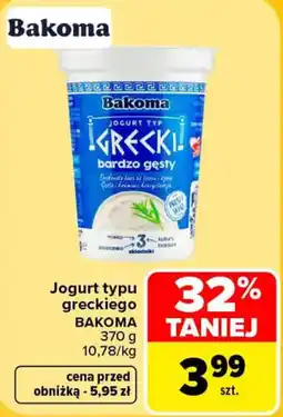 Carrefour Jogurt typu greckiego BAKOMA oferta