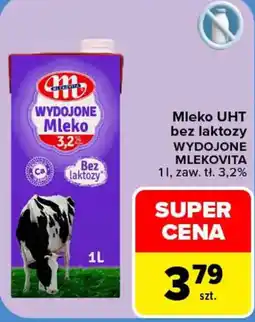Carrefour Mleko UHT bez laktozy WYDOJONE MLEKOVITA oferta