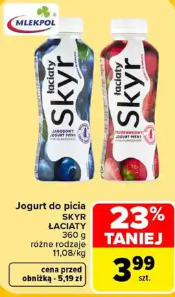 Carrefour Jogurt do picia SKYR ŁACIATY oferta