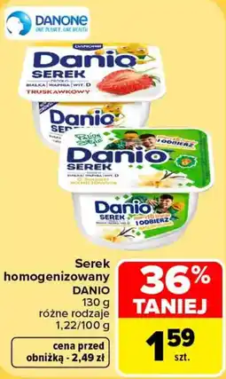 Carrefour Serek homogenizowany DANIO oferta