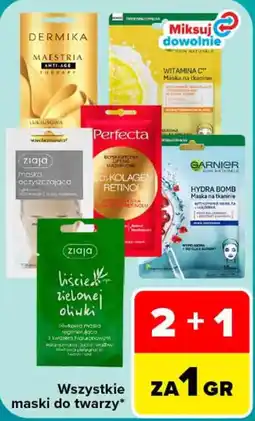 Carrefour Wszystkie maski do twarzy* oferta