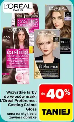 Carrefour L'Oréal Paris farby do włosów oferta