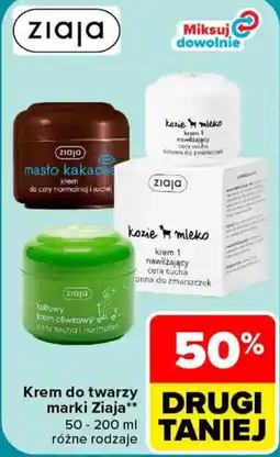 Carrefour Krem do twarzy marki Ziaja oferta