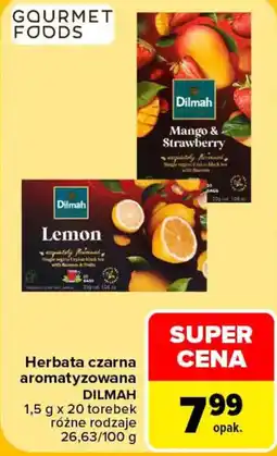 Carrefour Herbata czarna aromatyzowana DILMAH oferta