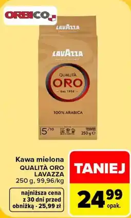 Carrefour Kawa mielona QUALITÀ ORO LAVAZZA oferta