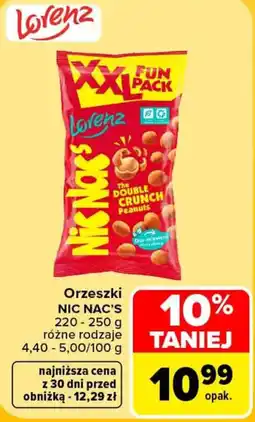 Carrefour Lorenz Nic Nac's The Double Crunch Peanuts oferta