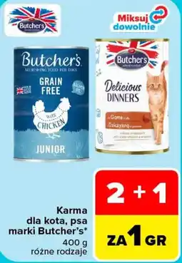 Carrefour Karma dla kota, psa marki Butcher's* oferta