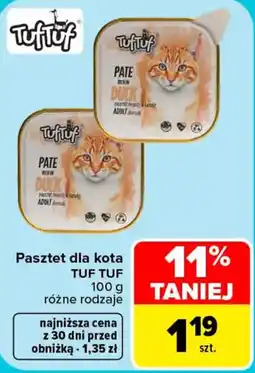 Carrefour Pasztet dla kota TUF TUF oferta