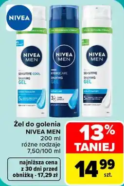 Carrefour Żel do golenia NIVEA MEN oferta