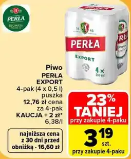 Carrefour Piwo PERŁA EXPORT oferta