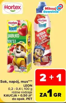 Carrefour Sok, napój, mus*** LEON oferta