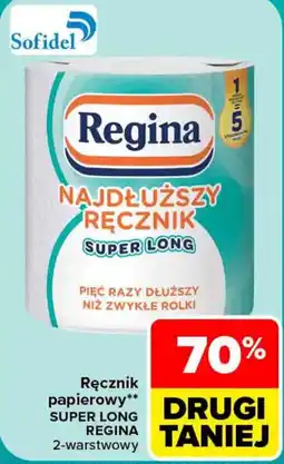 Carrefour Ręcznik papierowy super long regina oferta