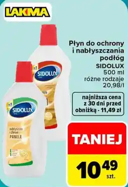 Carrefour Płyn do ochrony i nabłyszczania podłóg SIDOLUX oferta
