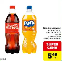 Carrefour Express Napój gazowany COCA-COLA, FANTA, SPRITE oferta