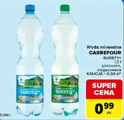 Carrefour Express Woda mineralna CARREFOUR SUDETY+ oferta