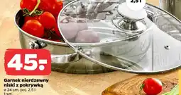 Netto Garnek nierdzewny niski z pokrywką oferta
