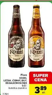 Carrefour Express Piwo Kozel Ležák, Černý, Bílý, Bezalkoholowe oferta