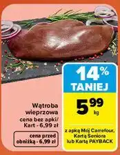 Carrefour Market Wątroba wieprzowa oferta