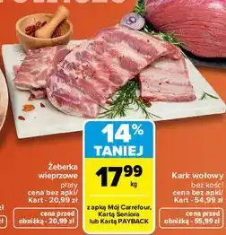 Carrefour Market Żeberka wieprzowe płaty oferta