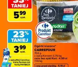 Carrefour Market Ogórki kiszone CARREFOUR oferta
