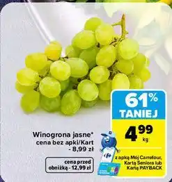 Carrefour Market Winogrona jasne oferta