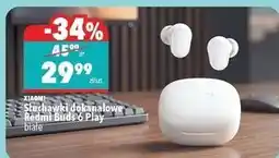 Biedronka Słuchawki dokanałowe Xiaomi Redmi Buds 6 Play białe oferta