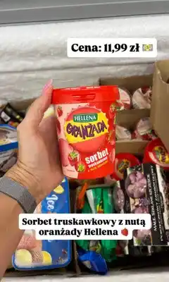 Dino Sorbet truskawkowy z nutą oranżady Hellena oferta