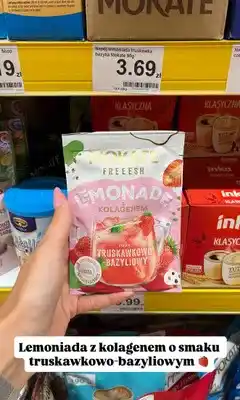 Dino Lemoniada z kolagenem o smaku truskawkowo-bazyliowym Mokate Freeesh oferta