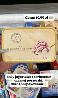Dino Lody jogurtowe z sorbetem z czarnej porzeczki Fabrico Gusto oferta