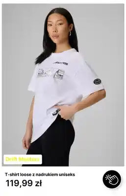 T-shirt loose z nadrukiem uniseks Drift Masters