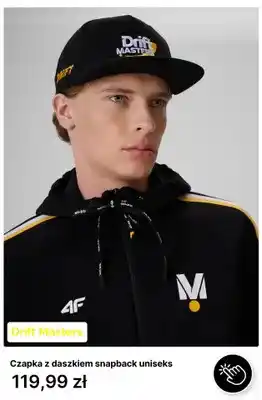 Czapka z daszkiem snapback unisex 4F Drift Masters