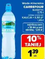 Carrefour Woda mineralna CARREFOUR SUDETY+ 0,75 l oferta