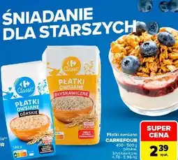 Carrefour Płatki owsiane CARREFOUR górskie, błyskawiczne oferta