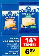 Carrefour Ser żółty CARREFOUR porcja oferta