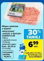 Carrefour Mięso mielone z łopatki wieprzowej JAKOŚĆ Z NATURY CARREFOUR oferta
