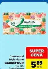 Carrefour Chusteczki higieniczne Carrefour Soft oferta