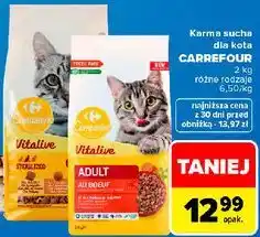 Carrefour Karma sucha dla kota Carrefour Vitalive oferta