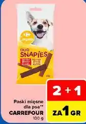Carrefour Paski mięsne dla psa Carrefour Companion Duo Snapies oferta