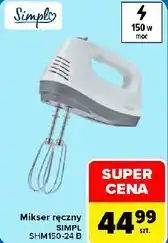 Carrefour Mikser ręczny SIMPL SHM150-24 B oferta
