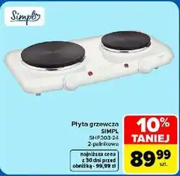 Carrefour Płyta grzewcza SIMPL SHP303-24 2-palnikowa oferta