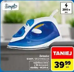 Carrefour Żelazko SIMPL SSI2000A-24 oferta