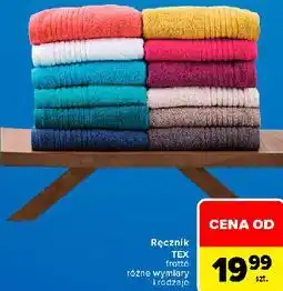 Carrefour Ręcznik TEX frotté oferta